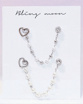 プチハートツーリングピアッシング Piercing bling moon